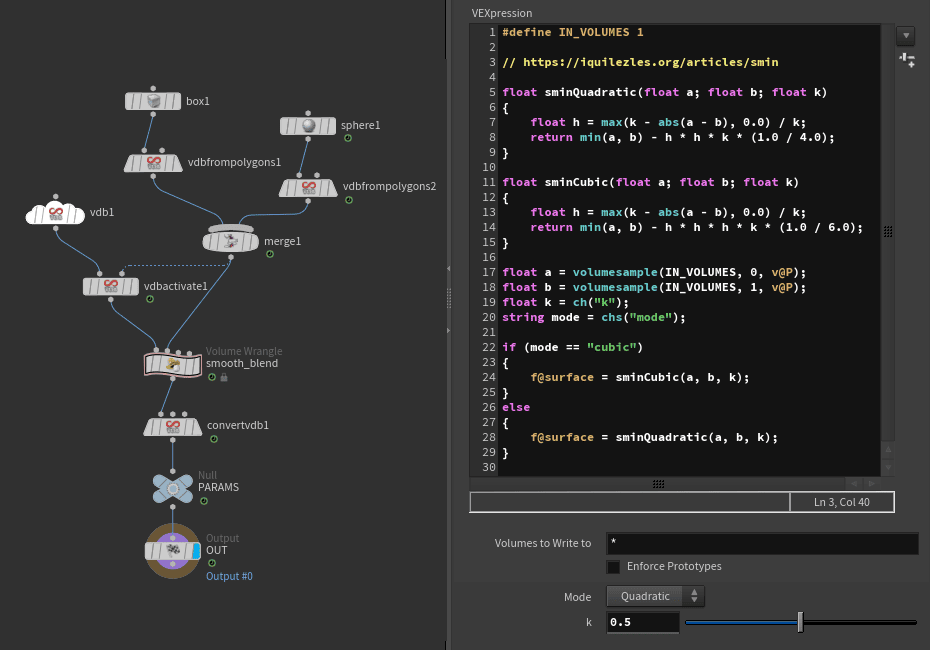 Smooth Blending Setup