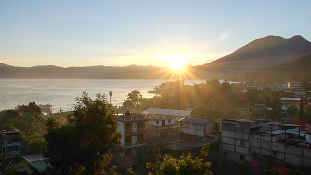 Sunrise over San Pedro La Laguna