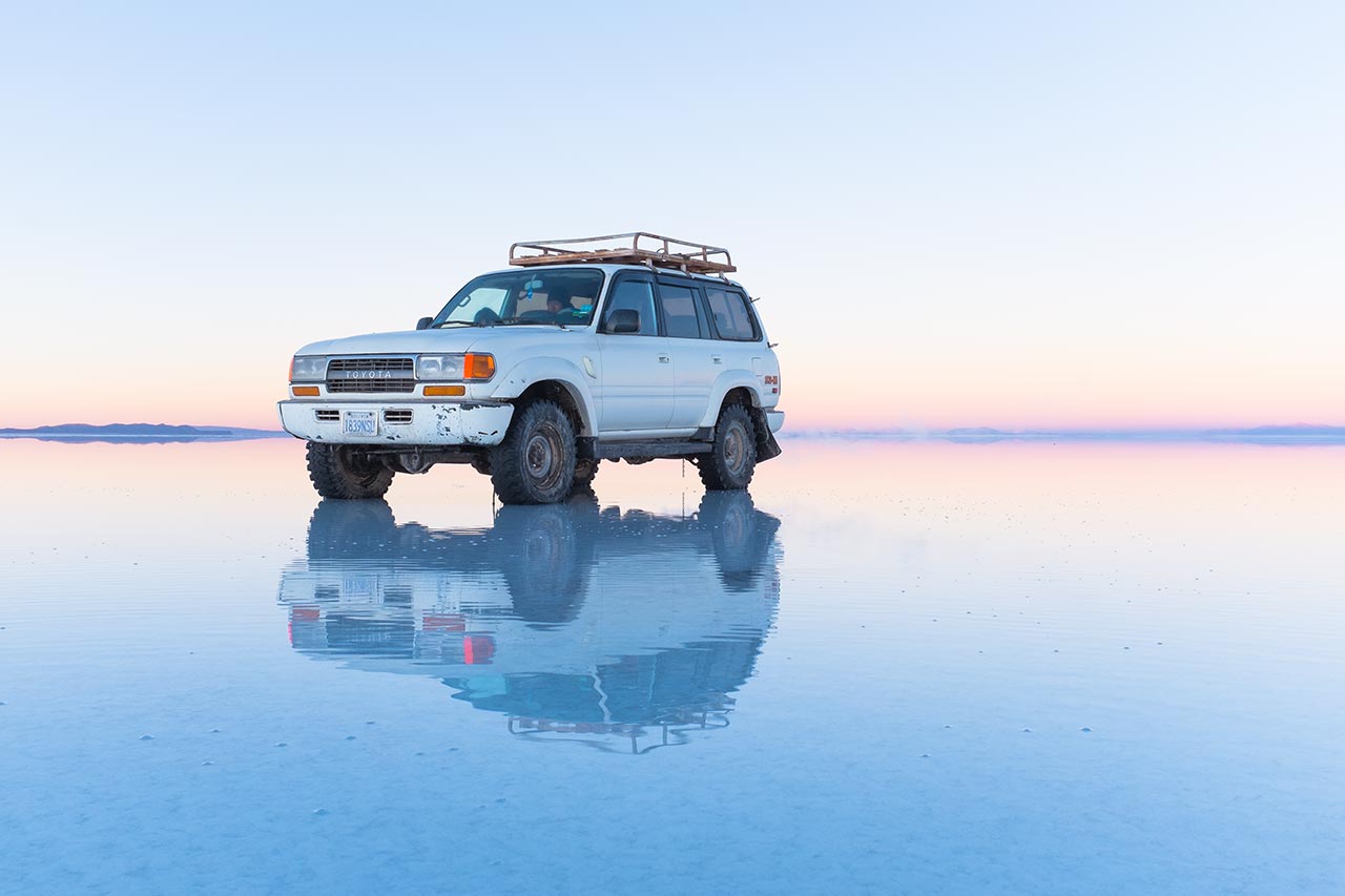 Jeep, Salar de Uyuni, Bolivia